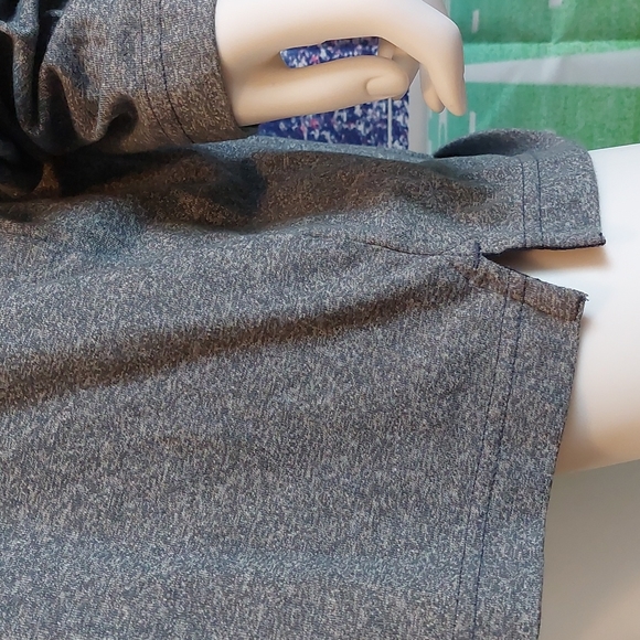 Chaps Sport Heather Grey Quarter Zip Pullover Light Jacket 2X XXL - Picture 5 of 8